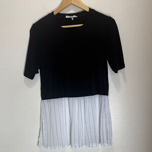 BCBGeneration Black and White Women's Top, Size S